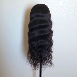 Brand New 24 inch Human Hair Body Wave V Part Wig